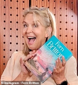 Fern Britton proved she could still give her successor Holly Willoughby a run for her money as she shared a new social media snap to plug her latest book