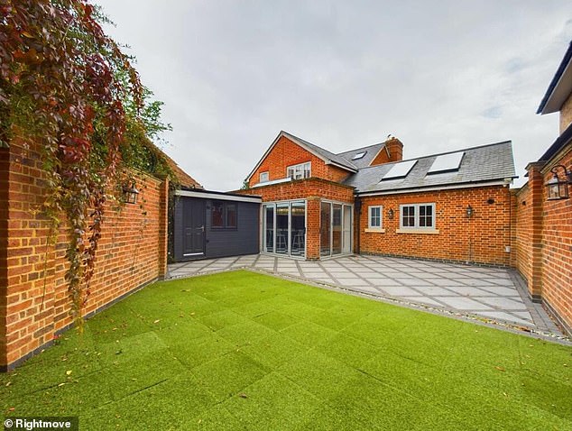 At first glance, the home in Waddesdon, Aylesbury, appears pretty standard with its red-brick interior