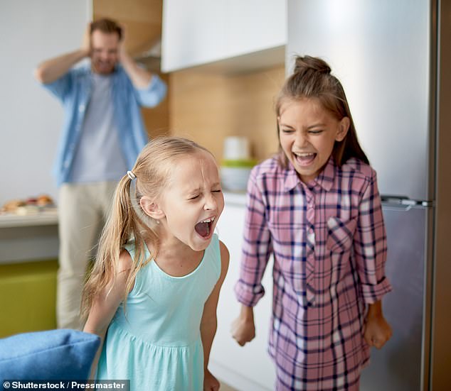 A child psychologist has revealed five phrases that parents should never use if they want well-behaved children (stock image)