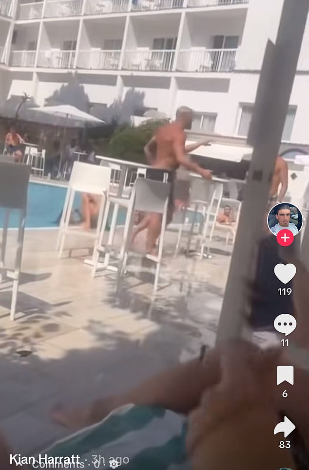 Oldham striker Kian Harratt shared footage of a man brutally punching his friend on TikTok