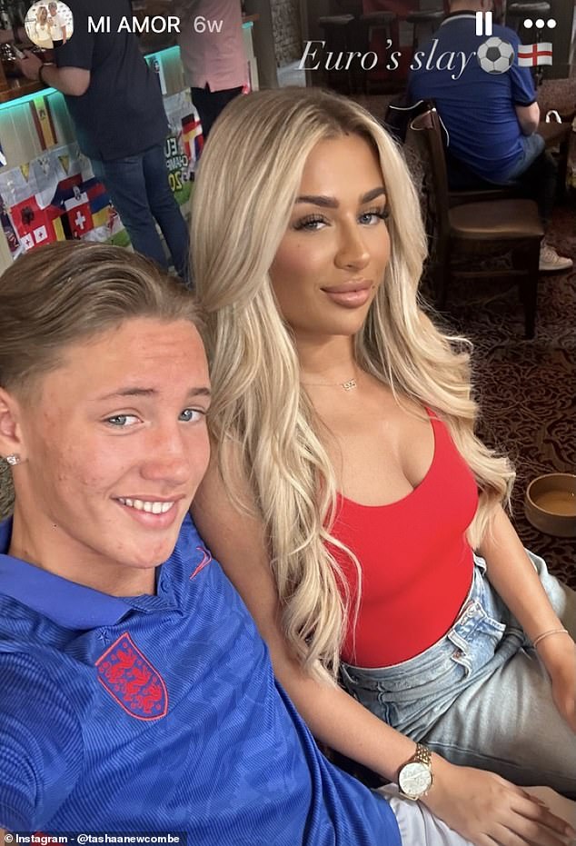 Tasha pictured next to her 16-year-old ex-boyfriend Marko. She said at the time: 'Although my relationship is very new, I just have to say that this boy is genuinely the most mature, kind, loving person I've ever been in a relationship with'