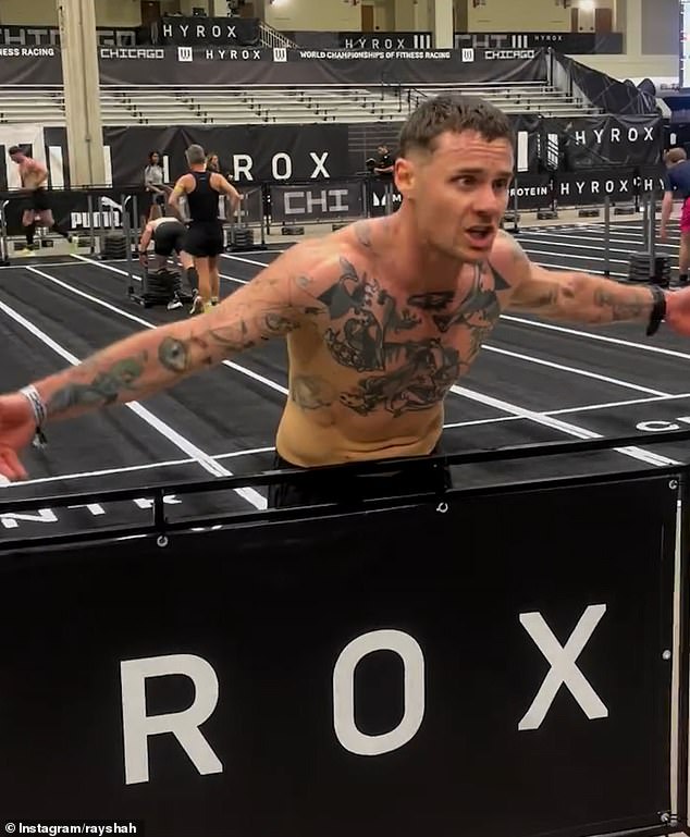 Videos uploaded by athletes on social media show them shouting angrily as they attempt to push a block of weights - to no avail