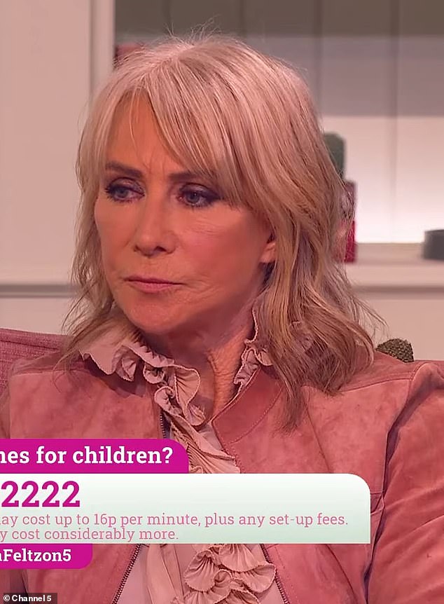 Millen appeated on Vanessa Feltz on 5 on Wednesday and suggested there was little benefit to breastfeeding a child beyond six months