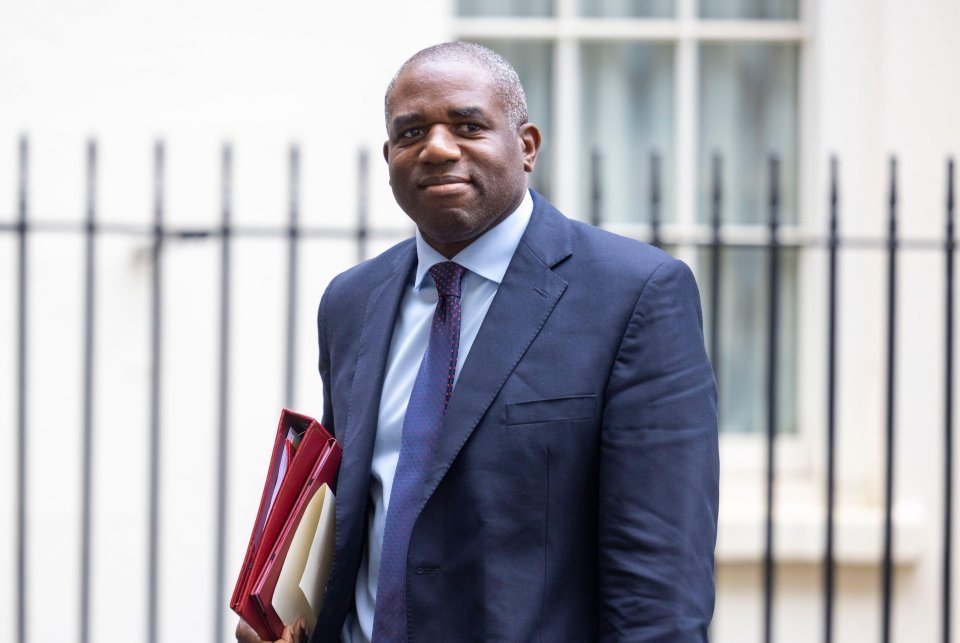 David Lammy, Foreign Secretary, at Downing Street.