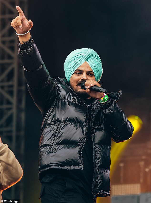 Gangster Goldy Brar has given his account as to why popular Indian musician Sidhu Moose Wala (pictured) was murdered