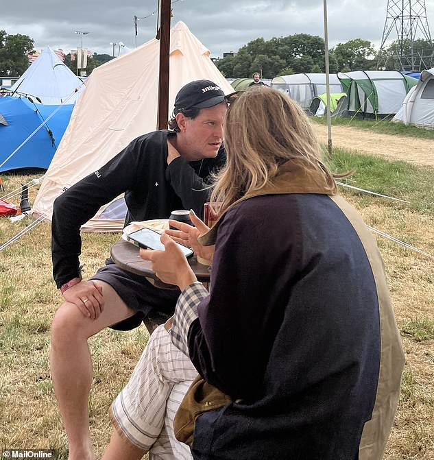 After turning his back on the limelight following a fallout with James Corden, Mat Horne once again tried to under the radar at Glastonbury this week