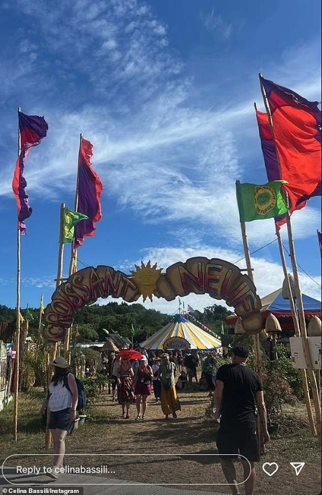 The couple joined the other revellers at the iconic festival