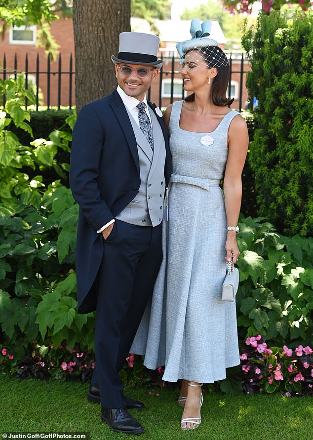 Also in attendance was Lucy Mecklenburgh who arrived for the day with her soap star husband Ryan Thomas