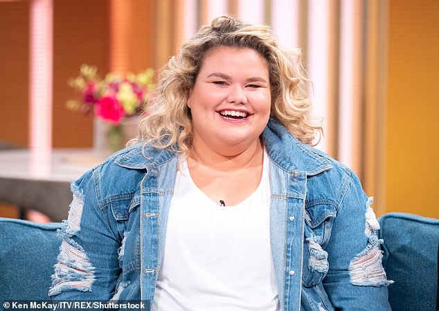 The Gogglebox alum, 25, previously revealed in April she'd dropped an impressive 6 stone, and she proudly showed off the results of her hard work on Sunday, at the nuptials of her cousin (pictured in 2018)