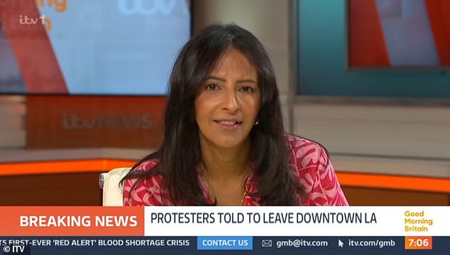 Good Morning Britain was left in chaos as a report was interrupted by loud bangs - and Ranvir Singh had to tell viewers what was going on