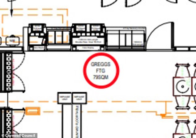 While the chain is not named in the application, the proposed floor plan provided with it includes details of a Greggs store in the extension