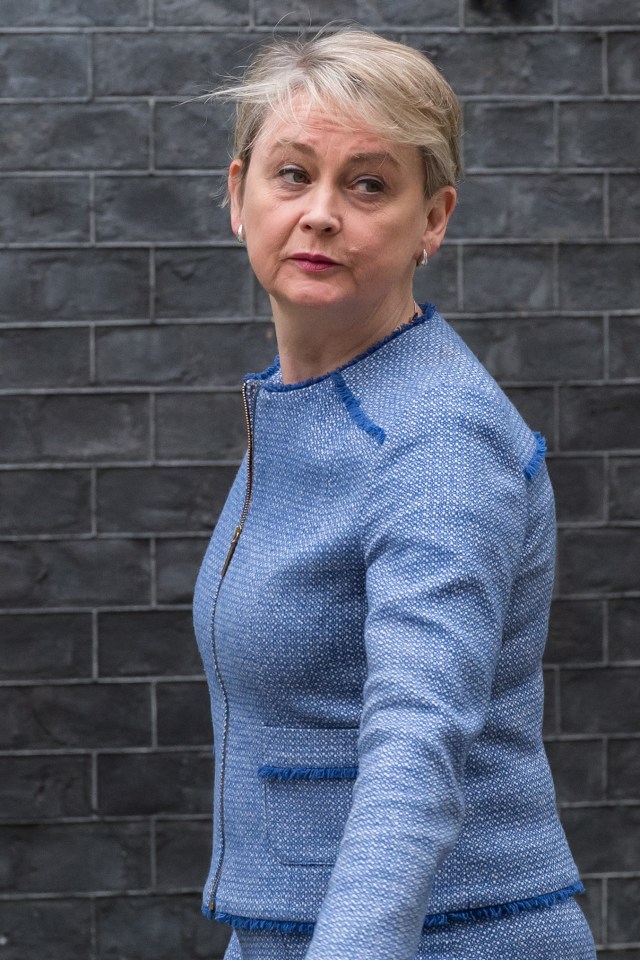 Yvette Cooper, Secretary of State for the Home Department, arriving at Downing Street.