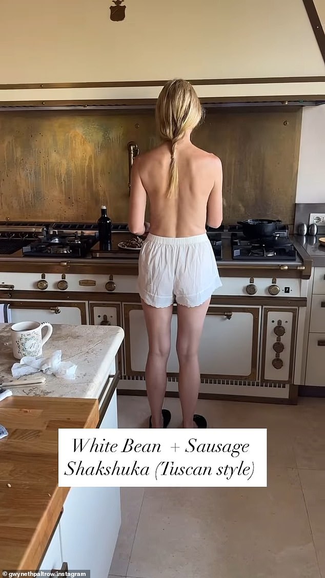 Now Gwyneth Paltrow's daughter Apple Martin has weighed in on her mother's topless cooking video