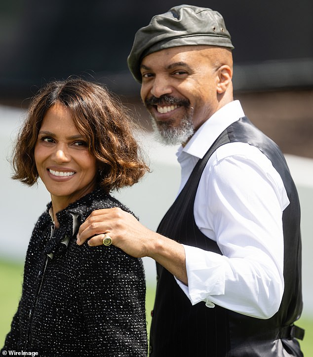Elsewhere, Halle made some very candid comments about her love life during Jenna & Friends on the Today show on Wednesday (pictured with Van on May 13)