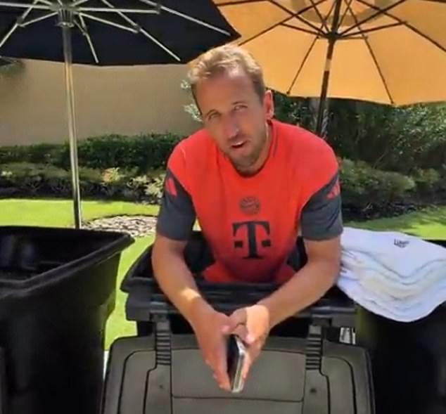 Harry Kane has been mocked for his 'Brit abroad' accent while speaking with Bayern Munich