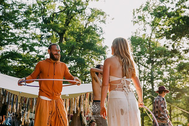 Marcus Monzo, pictured at Medicine Festival, regularly took hallucinogens which friends say altered his personality