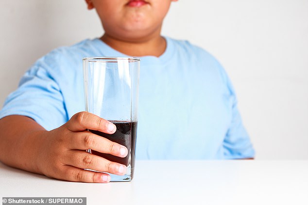 Overweight Brits drinking one less fizzy drink a day could save the NHS a whopping £5billion a year, according to Labour's new plan to tackle the obesity crisis (stock photo)