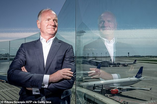 A review into the fire found that the airport's chief executive, Thomas Woldbye (above) had been called when the fire broke out but did not answer his phone