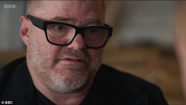 Heston Blumenthal (pictured) broke down in tears and apologised as his son revealed the devastating impact of his bipolar battle on their family