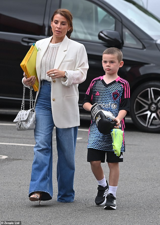 Soccer Aid is kicking off tonight at Manchester's Old Trafford - and all the stars have come together to support including Coleen Rooney and her son