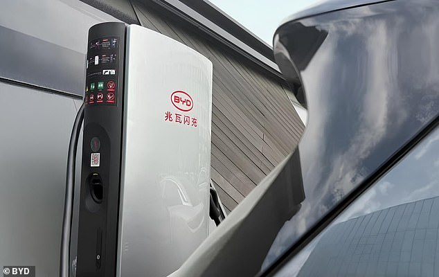 BYD's 'Megawatt Flash Chargers' use 1,000-volt architecture - double the peak power of Tesla's latest V4 Supercharger, which is the fastest device available to EV owners in Britain today