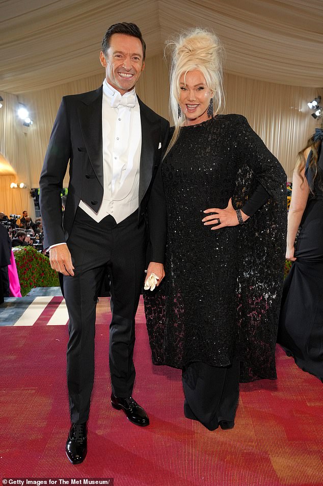 Deborra-Lee Furness is currently embroiled in a high-profile divorce from husband Hugh Jackman (above, seen together at the Met Gala in 2022)