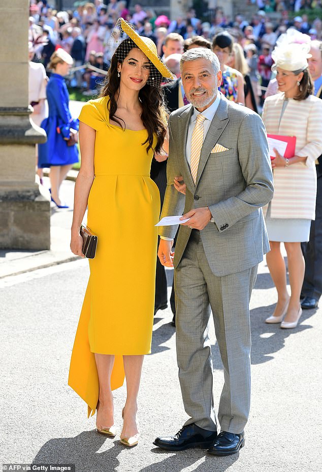 George and Amal Clooney were among the two most famous non-royals to attend Harry and Meghan's wedding in 2018