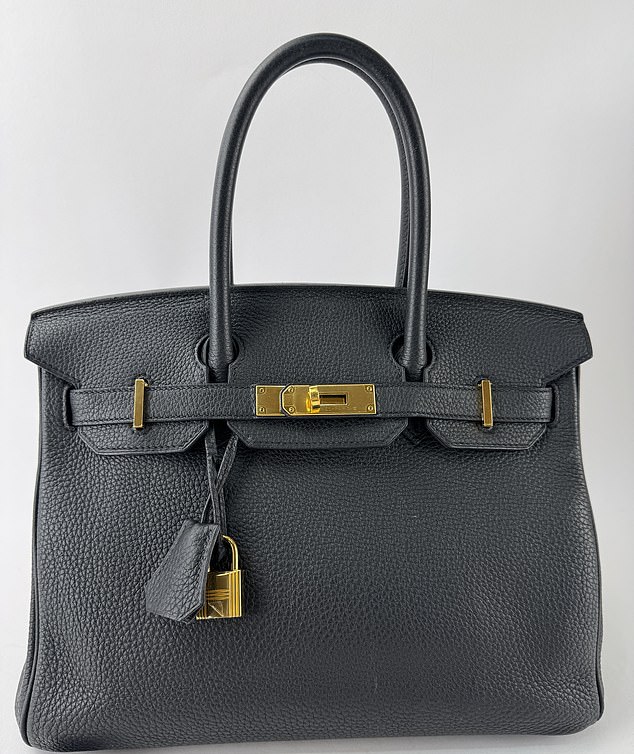 Hermes Birkin 30 Black Togo bag, which was taken from the store