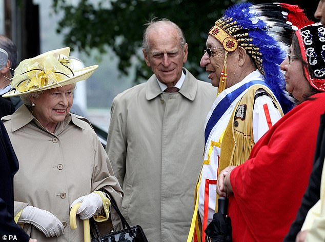 Before the trip, the Queen's senior dresser Angela Kelly asked the Chiefs if the oldest generation of skilled women would like to embellish the yellow jacket that Elizabeth would wear