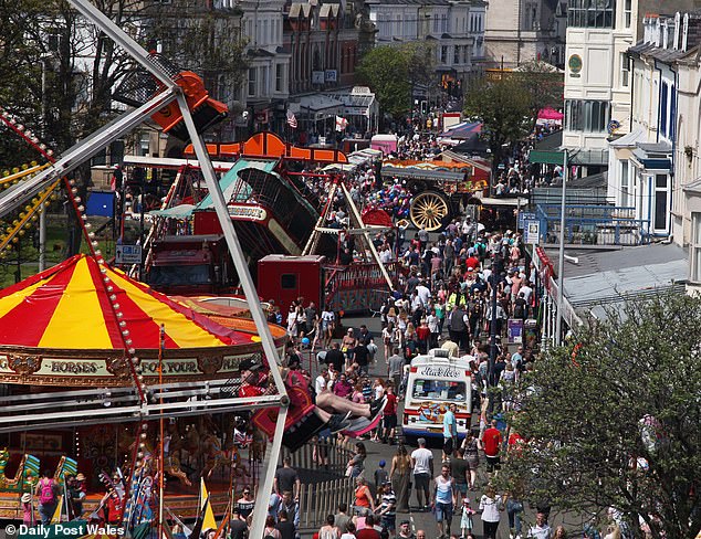 After a five-year-old's ankle was crushed by a rollercoaster at the Llandudno Victorian Extravaganza festival in North Wales, Mr Geary received a criminal conviction and a fine for failing to identify risks (file image)