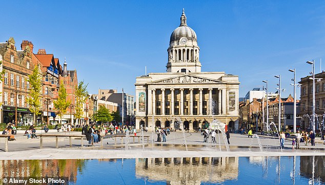 Some 6,586 people in the Midlands have won at least £50,000 (Nottingham pictured)