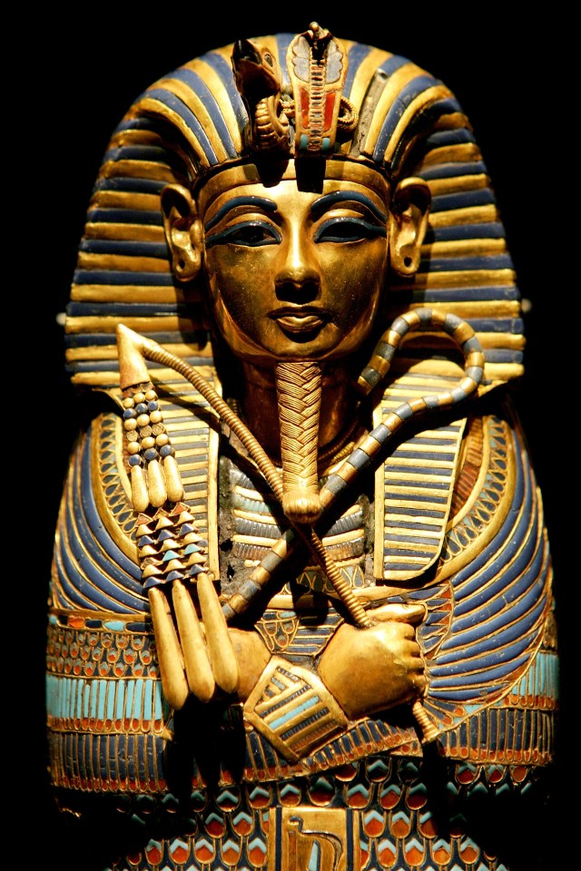 Close-up of Tutankhamun's viscera coffin.