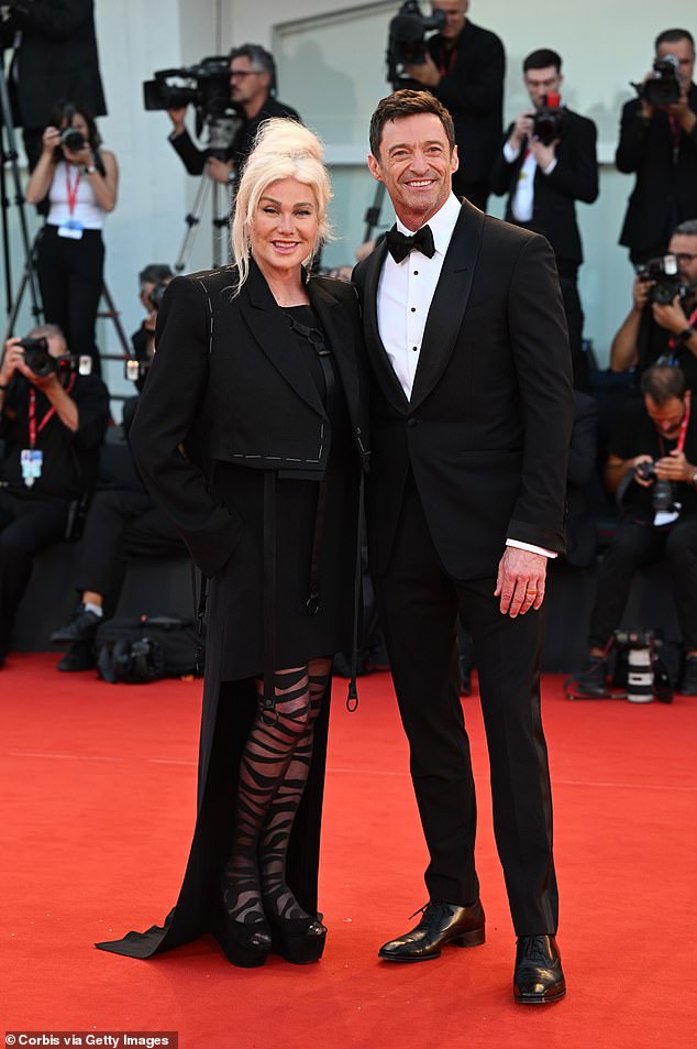 Hugh Jackman, 56, and Deborra-Lee Furness, 69, are splitting their ritzy $24M penthouse in New York City amid their ugly divorce; pictured September 2022 in Venice
