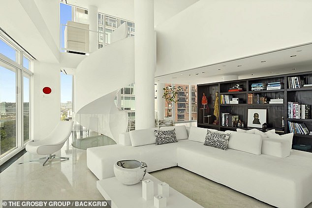 Realtor.com reported that the former couple are offloading the stunning five-bedroom 'triplex' apartment in the West Village that they purchased back in 2008 for $21million