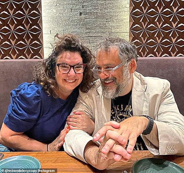 Miranda with husband-to-be Jeremy. According to a report, ‘couples who marry at an older age are more likely to be “deciders” than “sliders” who fall into the easiest course of action'