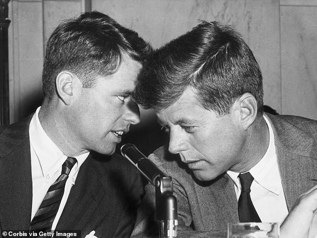 Bobby and Jack Kennedy. Both were rumoured lovers of Marilyn