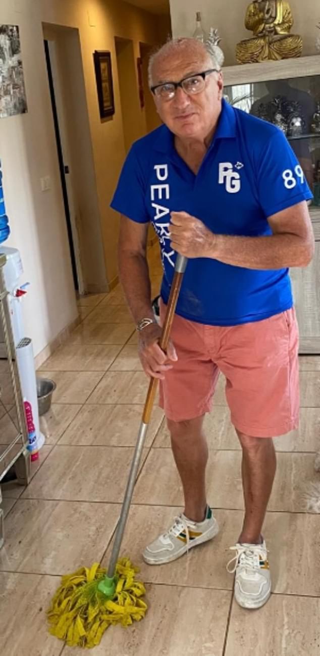 Alan Brozel is now working as a cleaner after he was scammed out of his £150k pension savings