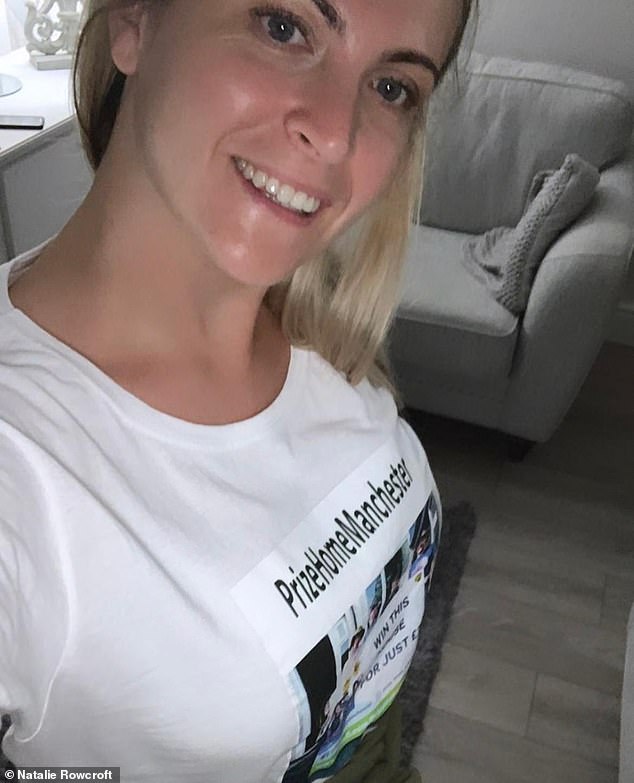 Natalie Rowcroft (pictured) successfully raffled her home in July 2020 but she has vowed never to do it again