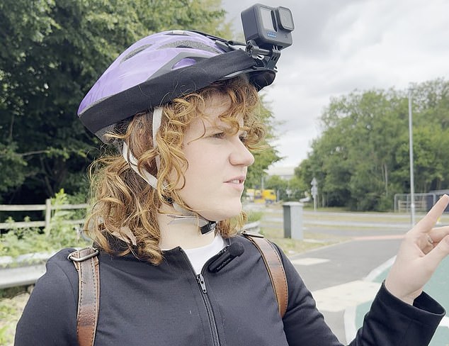 But Poppy's head was still left 'spinning' by the clip as it urged her to be aware of vehicles whilst also adding they should always give way to cyclists
