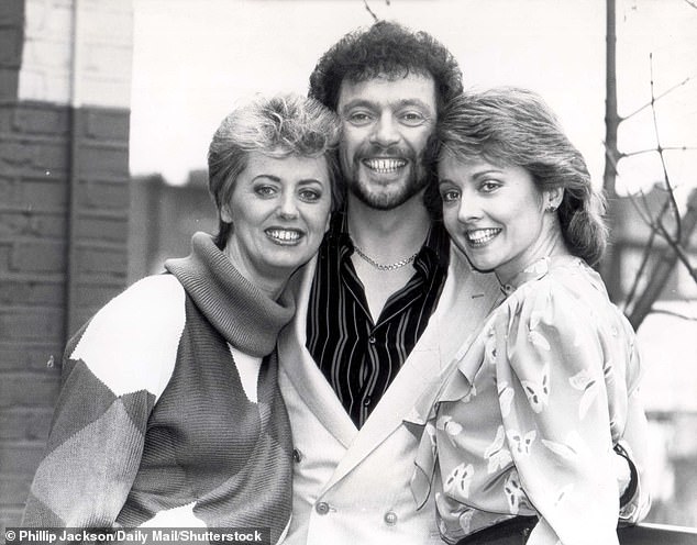 Wincey pictured with Jeremy Beadle and presenter Anne Diamond on TV-am in 1983