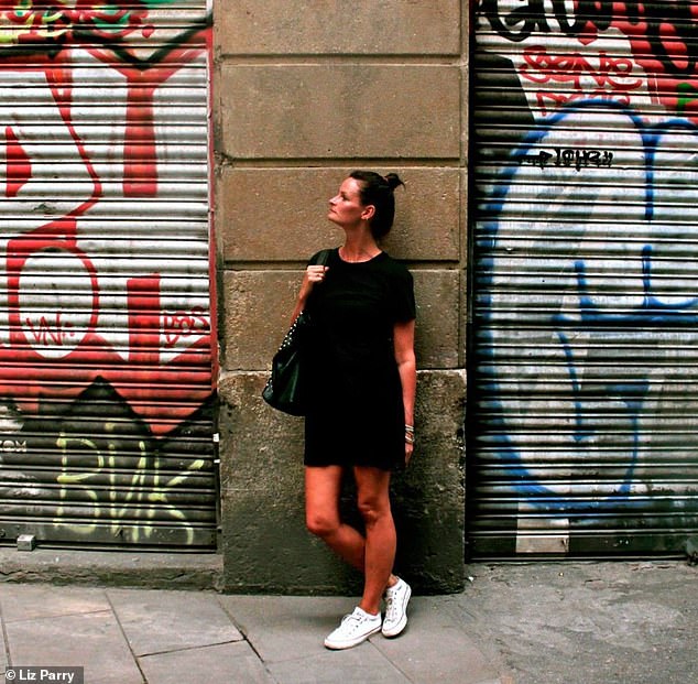 Liz Parry has travelled to 70 countries and explains that she considers herself a 'late starter in terms of solo travel'. She's pictured above in Barcelona