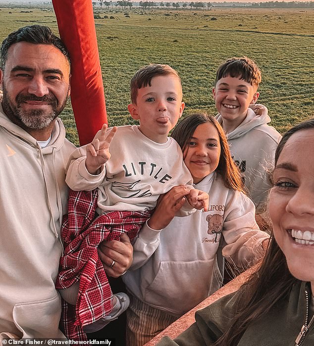 After growing tired of struggling to stay afloat, Clare Fisher, 39, and her family have decided to uproot their lives from Barry, in Wales, to move halfway around the world for a 'better life'