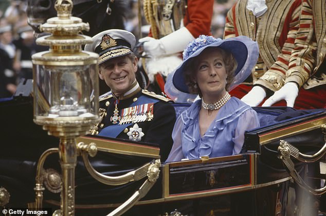 Princess Diana's mother Frances Shand Kydd with Prince Phillip during the wedding of Prince Charles and DIana. Writing in his bombshell autobiography about the late Princess of Wales Andrew Morton revealed how Diana felt 'let down terribly' by Frances on her wedding day