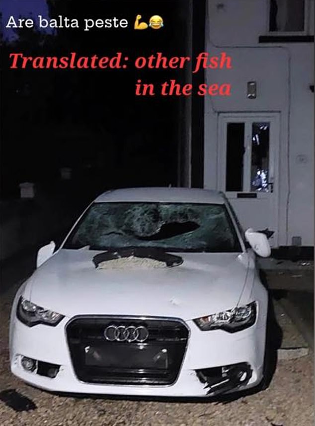 Alex's Audi was destroyed on his drive and his home attacked twice