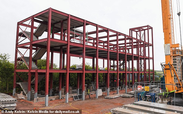 The issue that has sparked this abrupt change of mood is the proposed construction of the 'South Lakes Islamic Centre' - a three-storey mosque currently taking shape on its outskirts