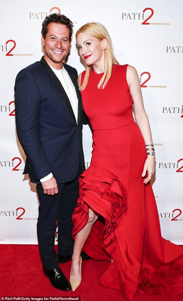 Ioan Gruffudd's ex Alice has reportedly been left 'fuming' after his pregnancy announcement with his wife Bianca (Alice and Ioan seen in 2016)