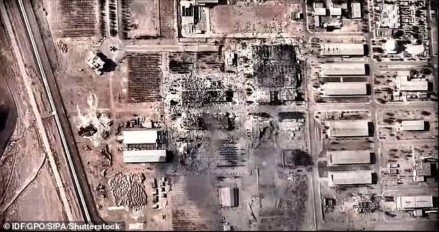 The photo released by the Israel Defense Forces (IDF) on June 21st 2025 shows the nuclear site in Isfahan and the centrifuge production facilities that were struck