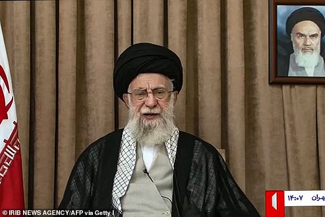 Khamenei spoke in a video broadcast on Iranian state television, his first appearance since June 19