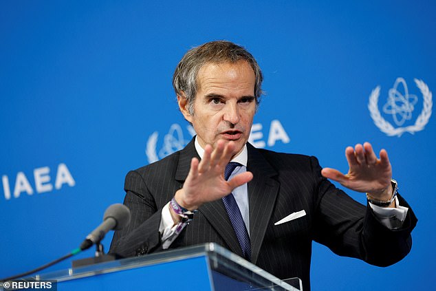 The International Atomic Energy Agency said Iran had breached its non-proliferation obligations for the first time in almost 20 years (pictured IAEA Director General Rafael Grossion Monday)