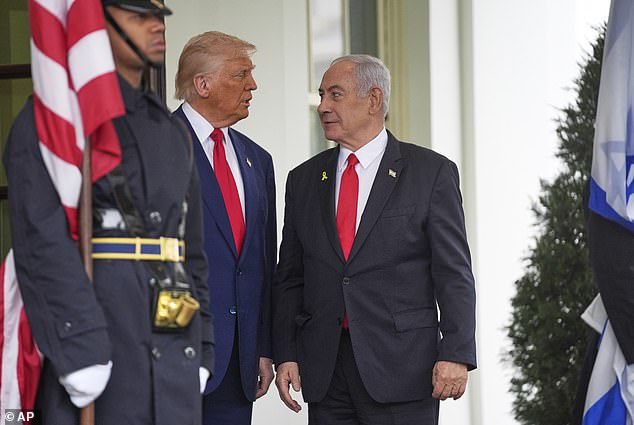 Just a few hours before Israel's massive strike on Iran's nuclear and military facilities, Donald Trump (pictured, left) starkly warned Benjamin Netanyahu not to interfere with the nation